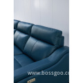 Modern living room furniture genuine leather sofa set